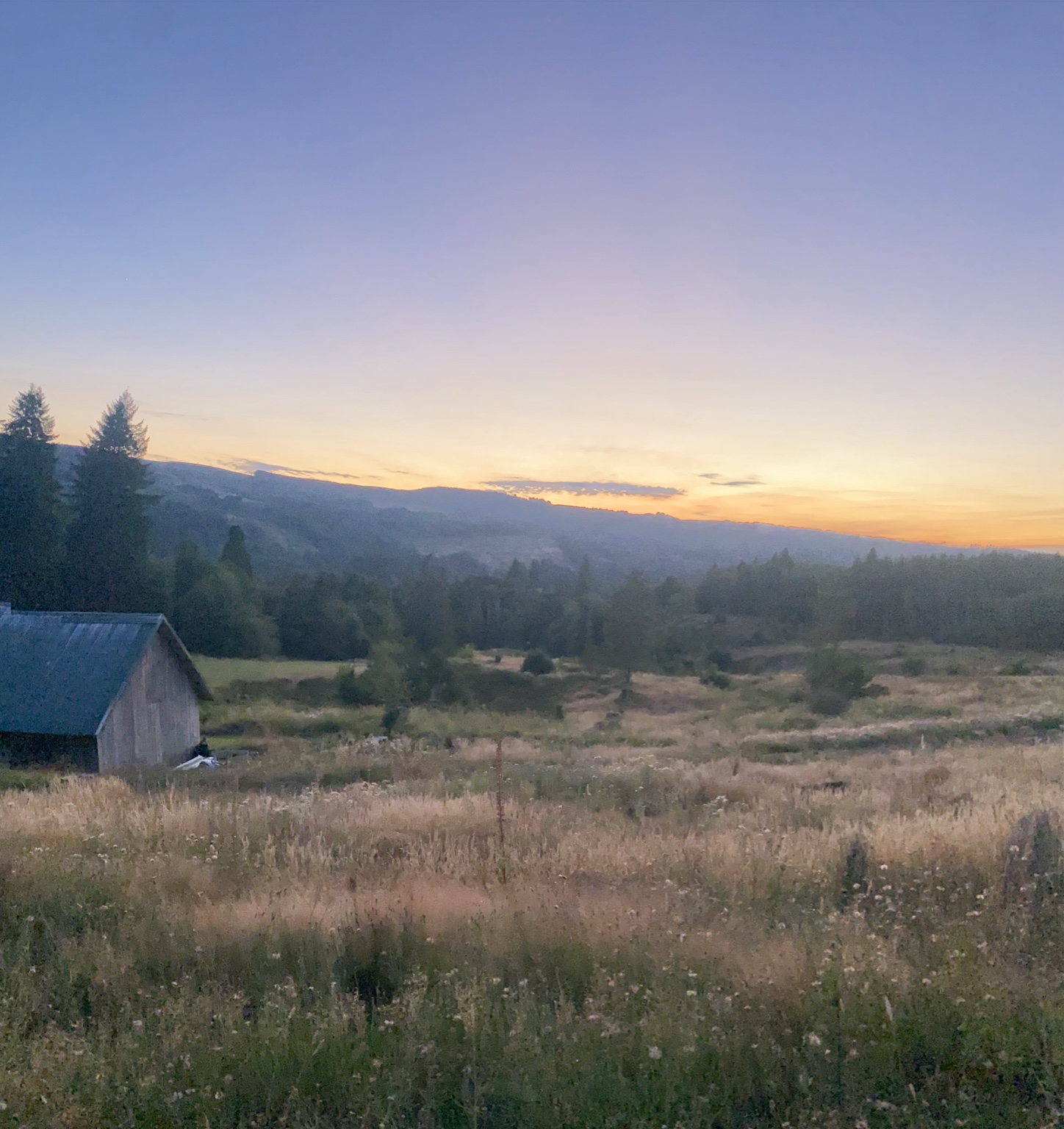 Sunset over the scenic photography location near Castle Rock Mini Lodge